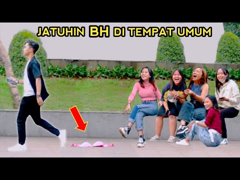 KOMPILASI PRANK JATUHIN BH DI TEMPAT UMUM.. AUTO NGAKAK