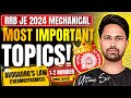 RRB JE 2024 | Mechanical | Most Important Topics/Thermodynamics🔥Avogadro’s Law🔥#rrbjemechanical
