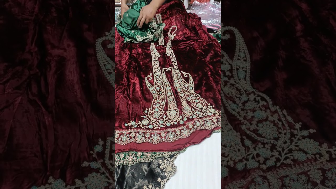 Makhmali velvet party wear order now 
