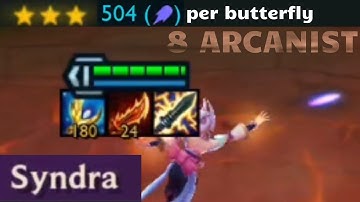 TFT : 3 Star SYNDRA and 8 ARCANIST | Teamfight Tactics