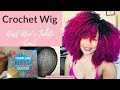 Pink Crochet Wig using Rast Afri’s Tahiti Curl