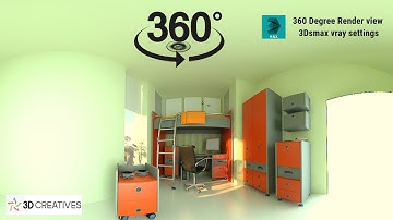 How to make 360° view render in vray 3ds max - hindi