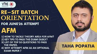 ACCA AFM Re-sit Orientation June'26 Attempt | Resit Strategy 2026 | How to Pass in Your Next Attempt