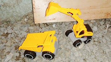 Unboxing Mainan Anak Laki Laki Mobil Konstruksi Truk Excavator || KKV Indo Central Park || Arkhan