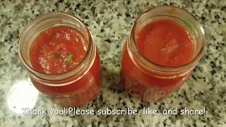 Making Fresh Tomato Sauce Red Sauce