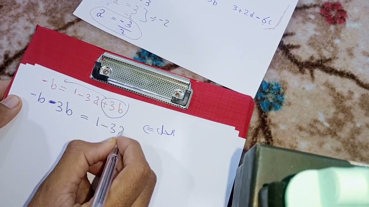 محاضرة 10-ايجاد قيم الثوابت (a, b, c, d) 