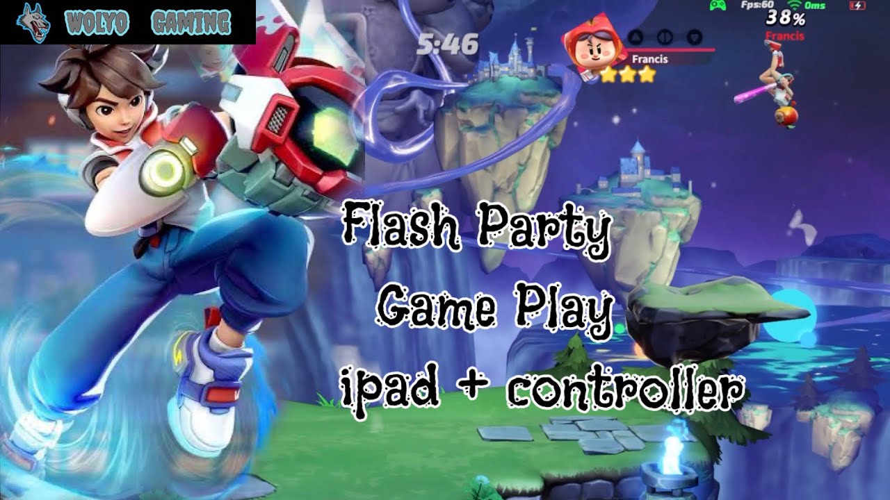 Flash Party ipad mini 6 + controller oynanış.Flash party ipad mini 6 + controller game play