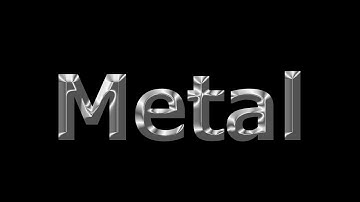 How to create Shiny Metal Steel Text Effect in Adobe Photoshop CS6