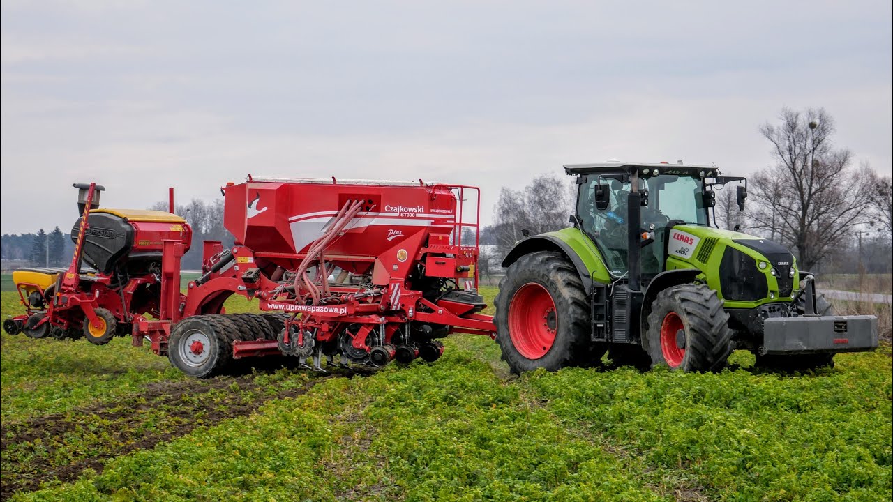 Siew Buraków 2020 Nowym Nabytkiem ☆ Claas Axion 850 ☆ Czajkowski ST300 ☆ Vaderstad Tempo T