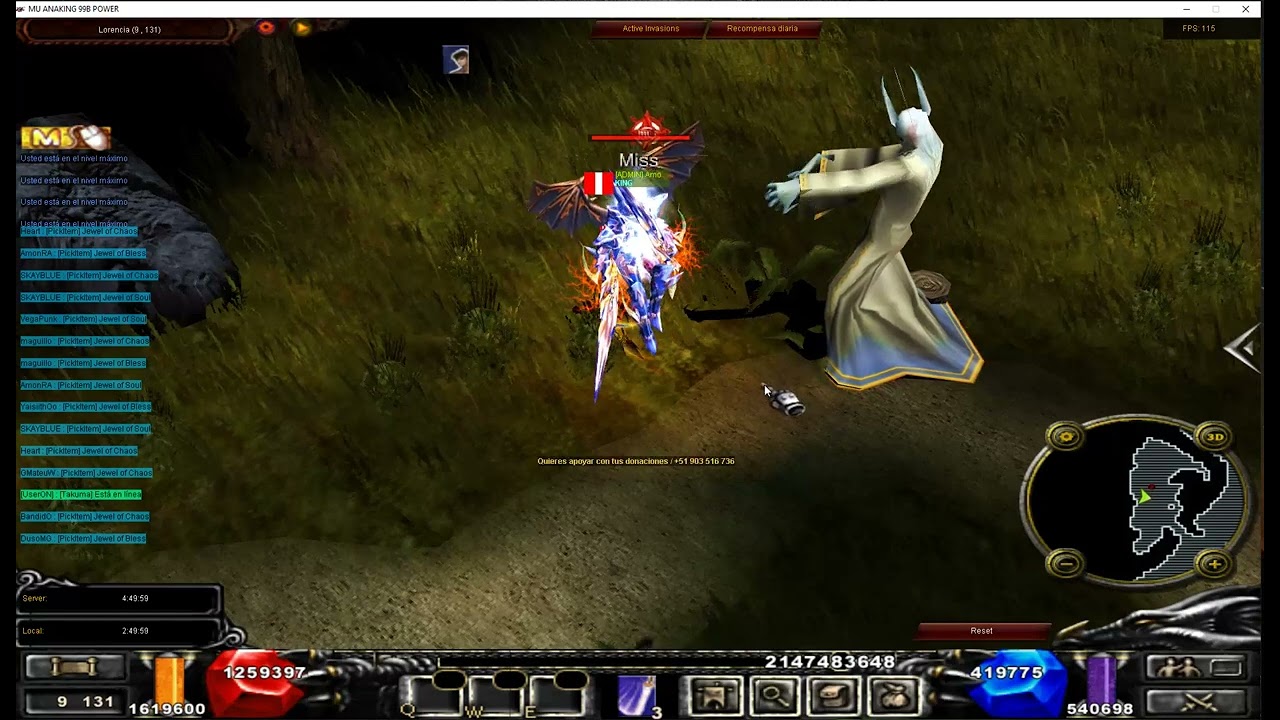 EVENTO INVASION White wizard MU ANAKING