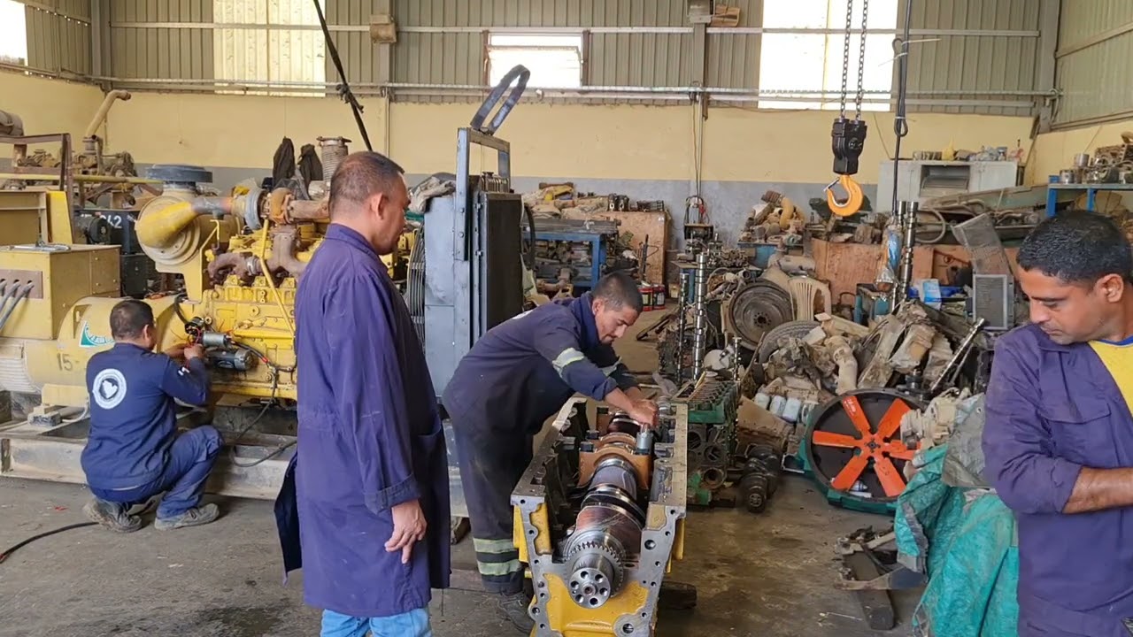 SETTING CRANKSHAFT AND TORQUE SPECIFICATION IN ENGINE KOMATSU SAA170
