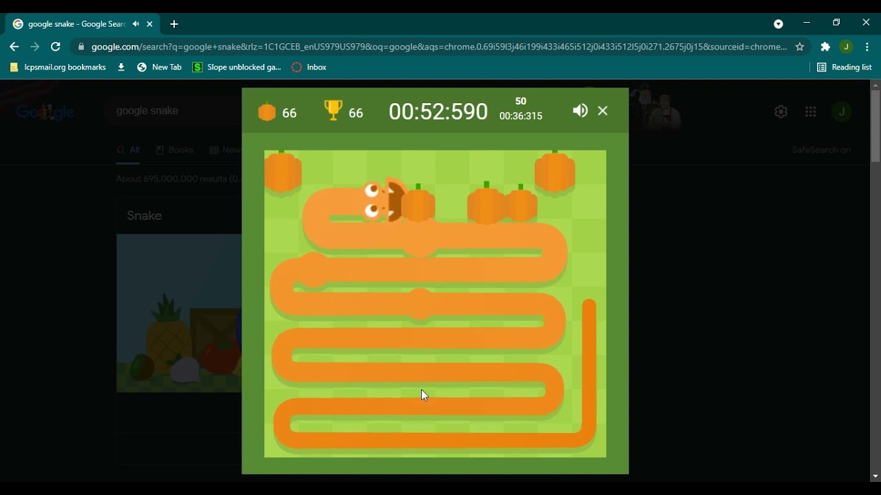 Unblocked Games - Google Snake