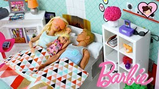 Barbie \& Ken Family Morning Routine - Baby Doll Toy Pool Fun!