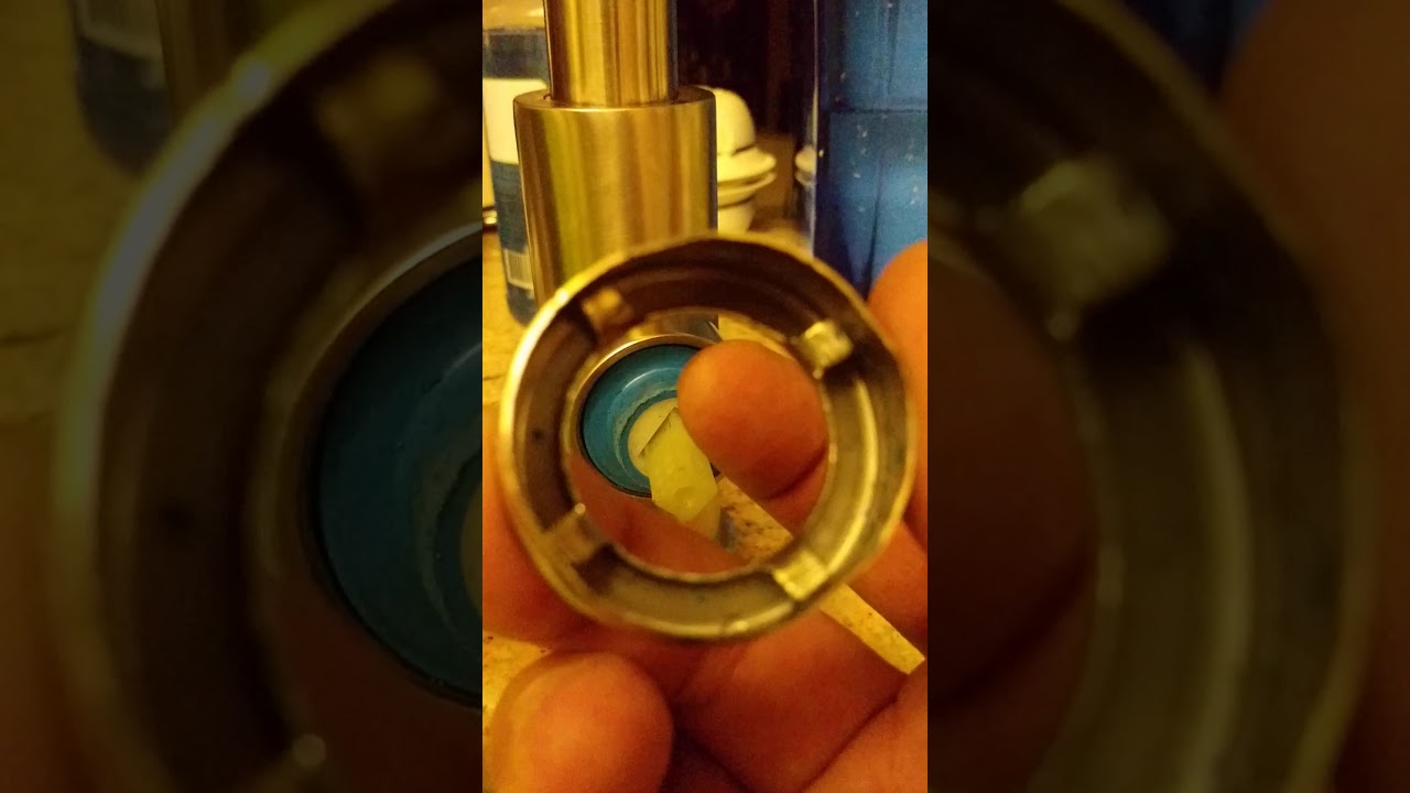 Faucet mounting nut removal for Glacier Bay 883432 YouTube