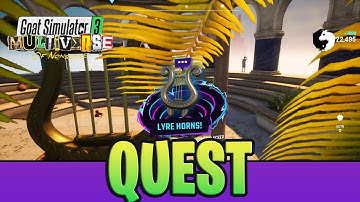 Jam With The Bard QUEST - Lyre Horns GEAR | Goat Simulator 3 #update #unlock