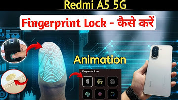 Redmi a5 fingerprint lock kaise lagaye | Redmi a5 fingerprint lock setting | Fingerprint screen lock
