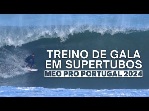 Supertubos de gala na véspera do MEO Pro Portugal 2024 #WSL #Supertubos #Peniche #Portugal #WarmUp