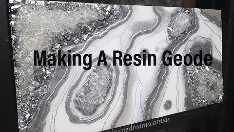Process Video: Making A Resin Geode on a Wood Panel