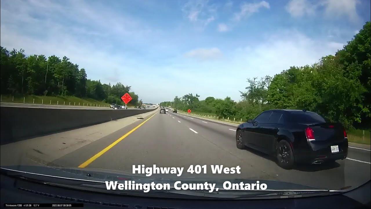 Guelph, Ontario to Kitchener (Williamsburg Cemetery) via the 401 and New Dundee Road (Aug. 7/22