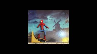 Spider-Man Skateboard Tricks (Stop Motion) #shorts