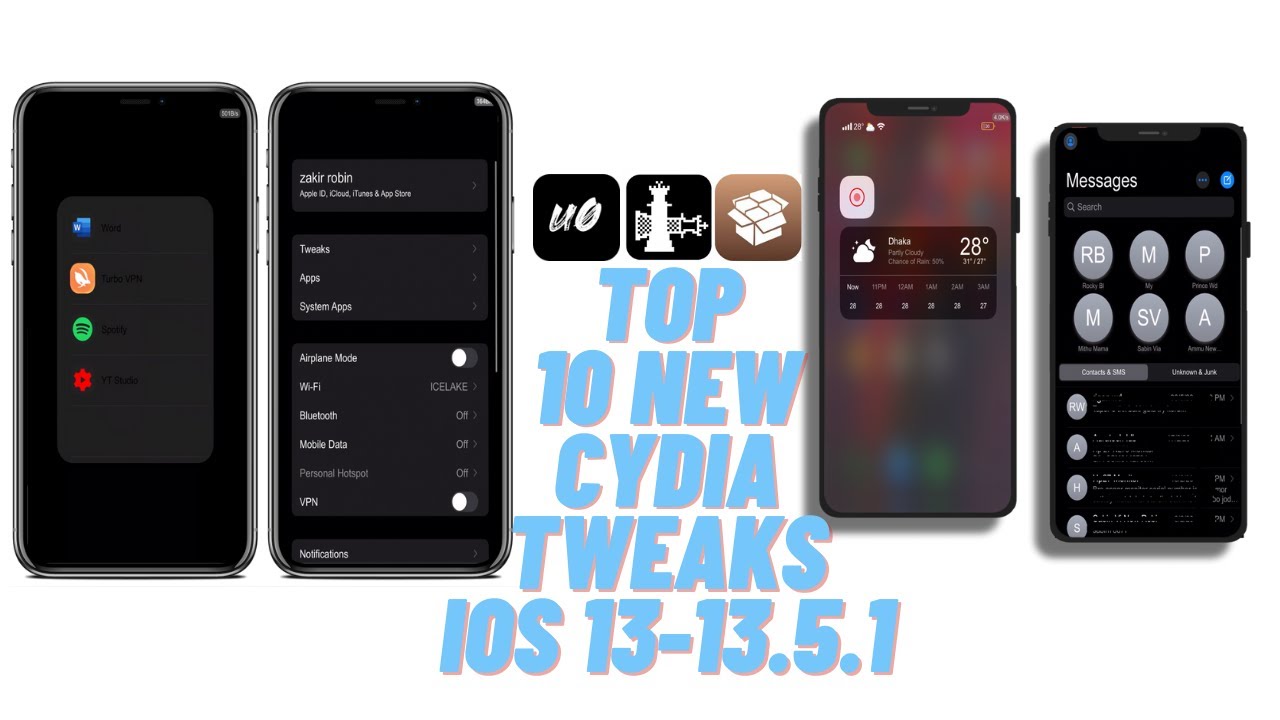 Top 10 new cydia tweaks ios 13-13.5.1 - YouTube