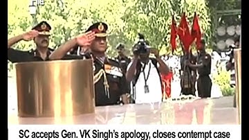 SC accepts Gen  VK Singh