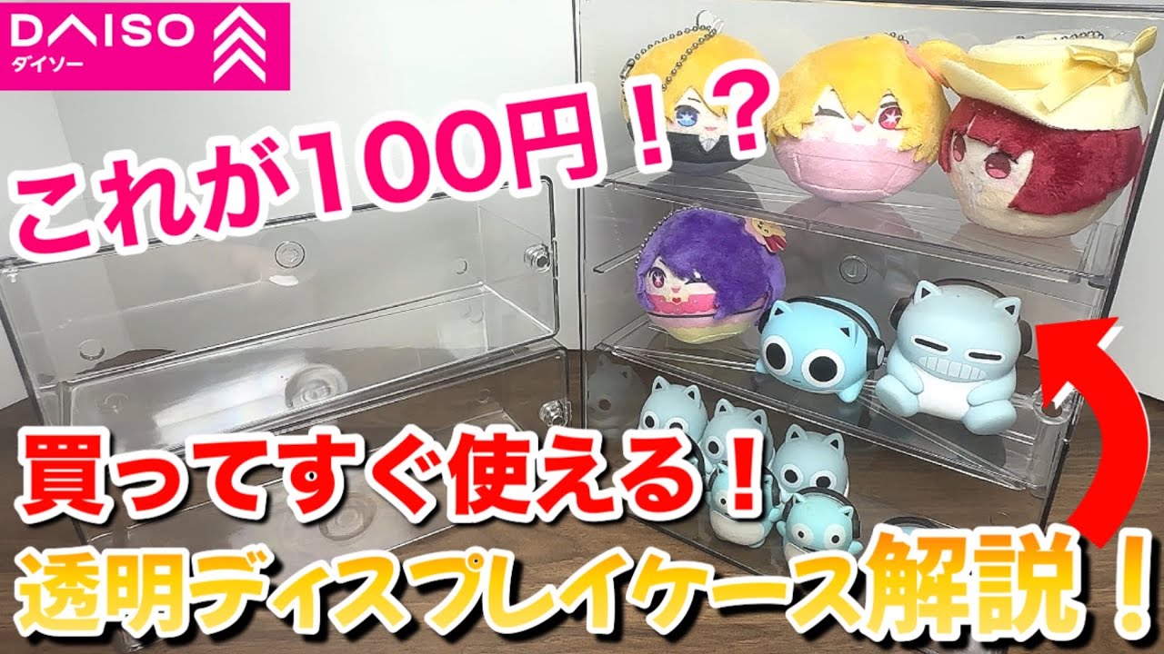 【ダイソー】売れ切れ続出！買ってすぐ使える！壁にも付けられる！｢ディスプレイケース｣を紹介！！