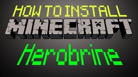 Minecraft - How to install the "Herobrine Mod" (1.4.7+)