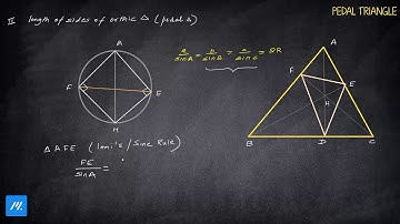 Property 2 of Pedal Triangle - Length of sides of Pedal Triangle