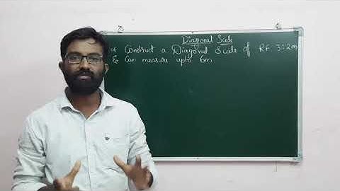 Construction of Diagonal Scale/ Detailed Explanation/ Telugu Class/ Engineering Drawing by Subhodaya