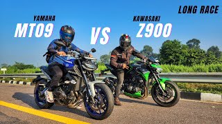 Kawasaki Z900 Bs6 Vs Yamaha Mt09 BS4 Amazing Battle🔥 | 😢ye Hoga Socha nhi Tha | Ksc Vlogs 😱