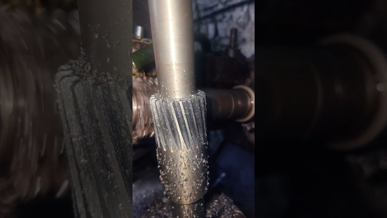 2 model helical gear cutting