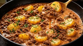 15 Minute HACK for the BEST Ground Beef & Potato Dinner EVER!