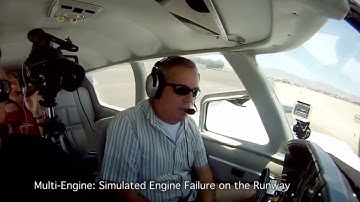 Multi Engine Lesson 2   Simulated Engine Failure on Runway