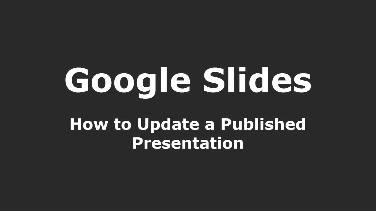 update google slides during presentation