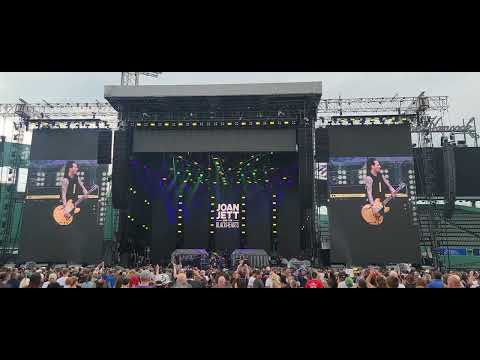 Joan Jett "Fake Friends/Band Intros/Everyday People" snippet 8/5/2022 Fenway Park, Boston, MA