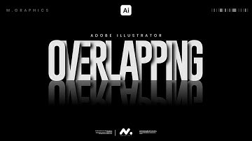 Overlapping Shadow Text Effect With Reflection in Adobe Illustrator | Illustrator Teaching 2025