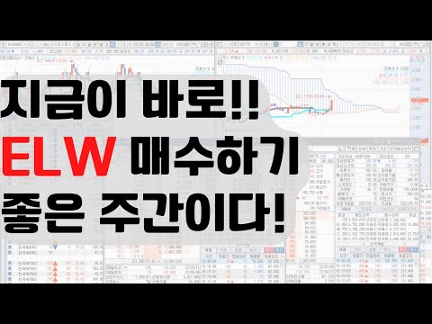 [구미영 <strong>ELW</strong> 강의] 지금이 바로 <strong>ELW</strong> 매수하기 좋은 주간이다.