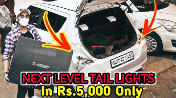 MODIFIED SWIFT GETS SMOKED TAIL LIGHTS FOR JUST RS.5000 😍🔥 SWIFT MODIFICATION EP.4 😍