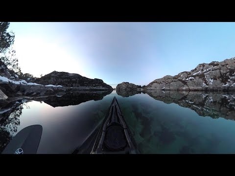 POV Shots From Kayak Show Beautiful Norwegian Fjords - POV Shots From Kayak Show Beautiful Norwegian Fjords