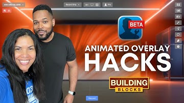 Animated Overlay Hacks in Ecamm Live | BuildingBlocks with ana and Fuljens