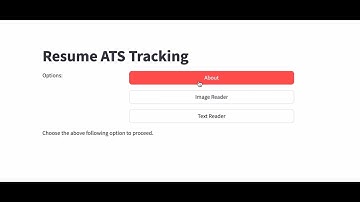 Resume ATS Demo