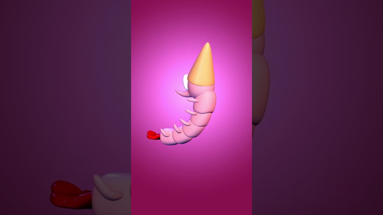 spinning shrimp #animation #3danimation #weirado #shrimp #spin #spinning #silly #3d #fyp #funny