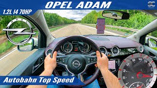 Opel Adam 1.2 70HP (2014) - Autobahn Top Speed Drive POV