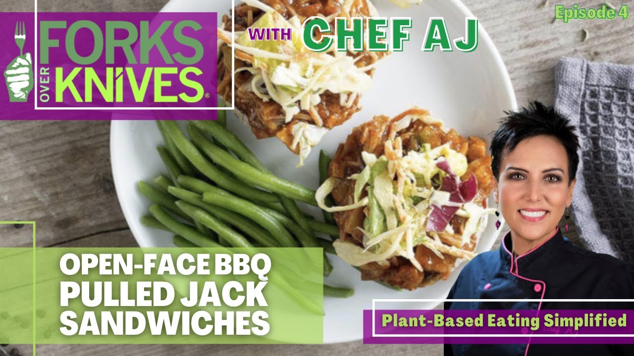 OpenFaced BBQ Pulled Jack Sandwiches Forks Over Knives Meal Planner