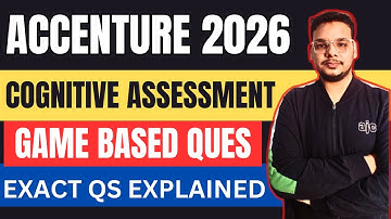 Accenture Hiring 2026 | Accenture Cognitive Assessment 2026 | Accenture Game Based Questions