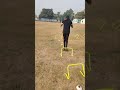 Hurdle  cone workout for police jobs