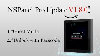 New features of SONOFF NSPanel Pro V1.8.0