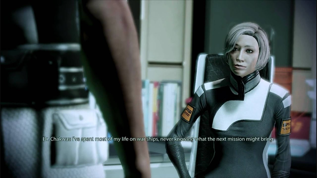 Mass Effect 2 First Time on Normandy SR2 part 3/4 Dr.Chakwas and Mess Sergeant Rupert Gardner