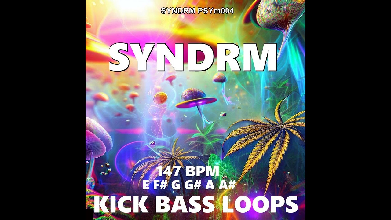 SYNDRM PSYm004 KICK BASS LOOP Patterns grooving Kickdrum Bassline Sounds Sample Pack PsyTrance